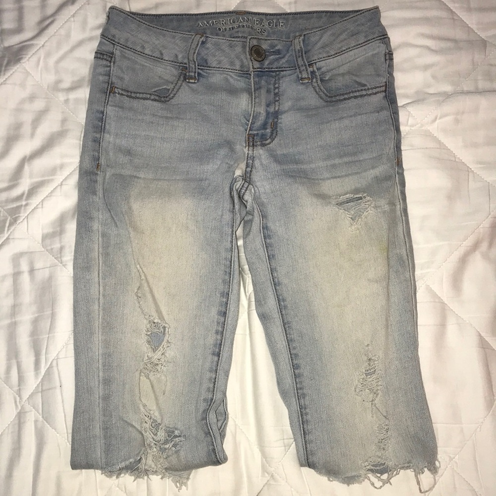 American Eagle ripped jeans